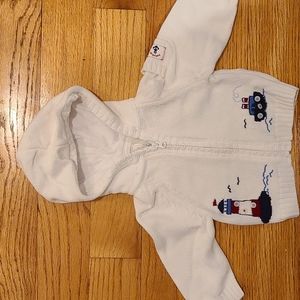 Baby Gap full zip sweater, size 3-6 mo